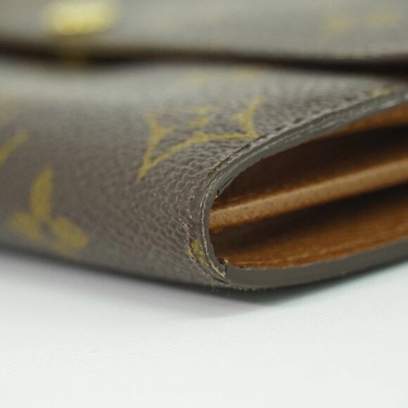 Louis Vuitton Portefeuille Sarah M61734 Monogram Canvas Long Wallet Brown - Picture 8 of 10